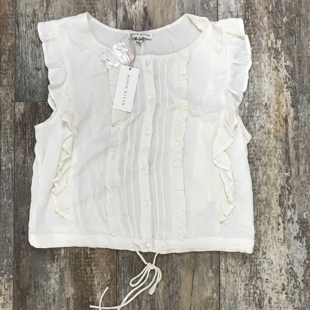 Moon River Ruffle Top - Picture 1 of 6